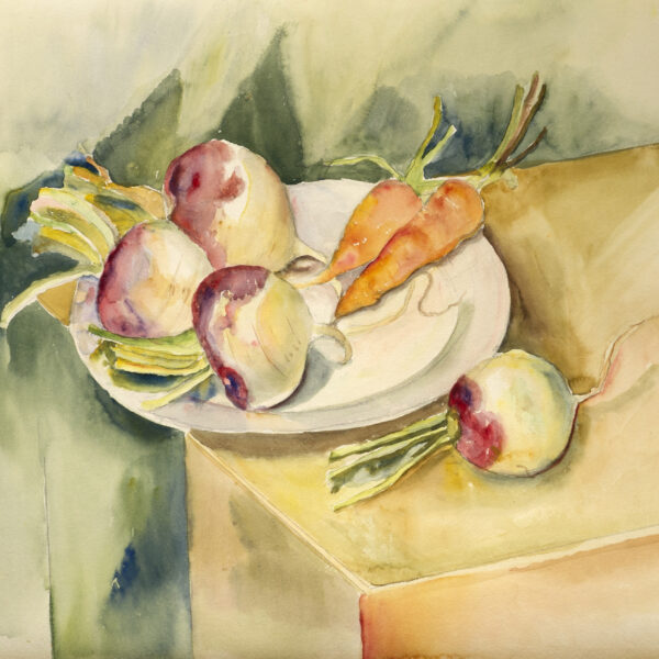 Still Life: Turnip and Carrots