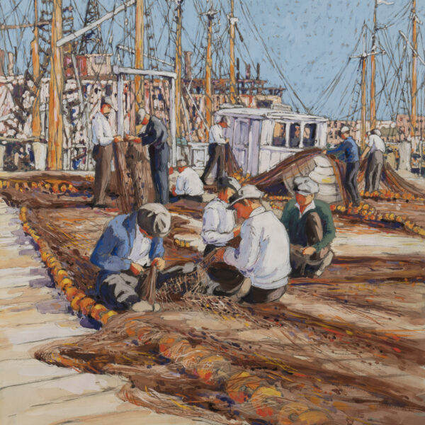 Mending the Nets, Gloucester, Massachusetts
