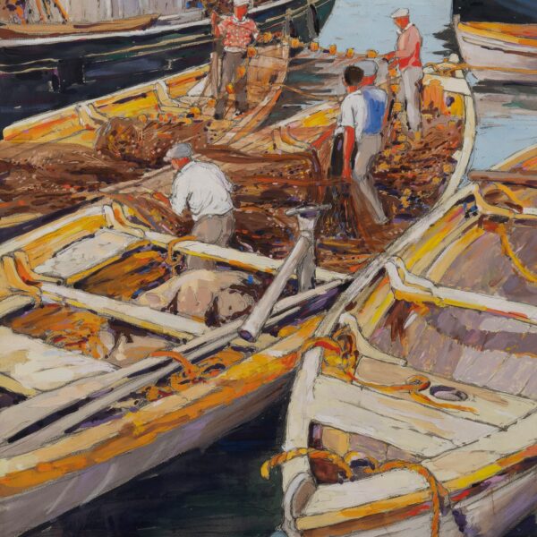 Stowing the Nets, Gloucester, Massachusetts